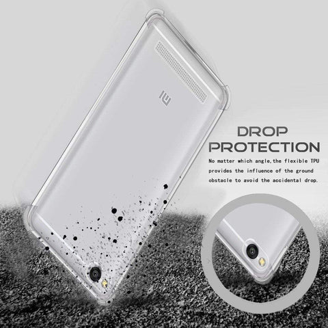 Image of Xiaomi Redmi 4A Back Cover Case, REALIKE™ Branded Imported Cover, Ultimate Protection from Drops in Slim profile, Durable, Anti Scratch, Perfect Fit, Air Cushion Anti Shock Technology, Flexible Tough TPU Phone Back Cover for Redmi Mi 4A 100% Fit