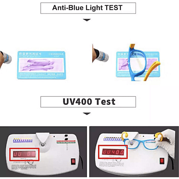 Blue Light Blocking, Anti Eyestrain, UV400 Protector Glasses for Boys and Gilrs - Age 3-12