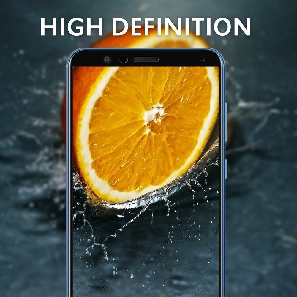 Honor 7X Screen Protector, REALIKE&reg; 3D Touch 9H Full Coverage HD Clear Tempered Glass for Honor 7X (Black) (BLACK)