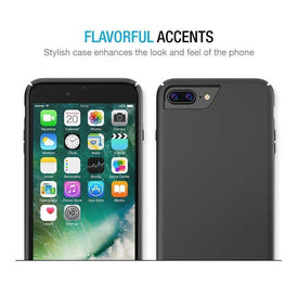 iPhone 7 Plus Cover, REALIKE™ [Vibrance Series] Protective Slider Style Slim Cases Covers For Apple iPhone 7 Plus Soft-Interior Scratch Protection Finish - Black - Gold.