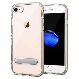 iPhone 8 Cover, REALIKE™ [Vibrance Series] Protective Slider Style Slim Cases Covers For Apple iPhone 8 Soft-Interior Scratch Protection Finish (Gold/Clear)