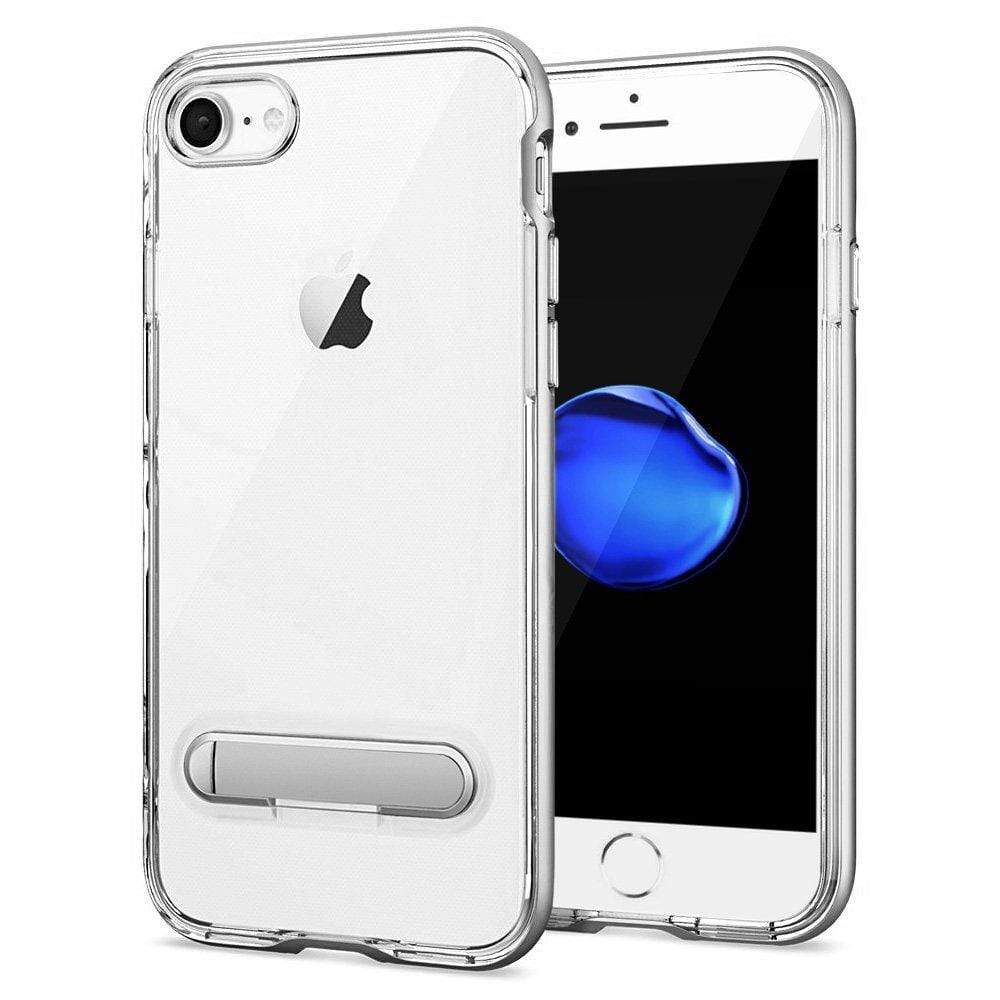 iPhone 8 Cover, REALIKE™ [Vibrance Series] Protective Slider Style Slim Cases Covers For Apple iPhone 8 Soft-Interior Scratch Protection Finish (Silver/Clear)