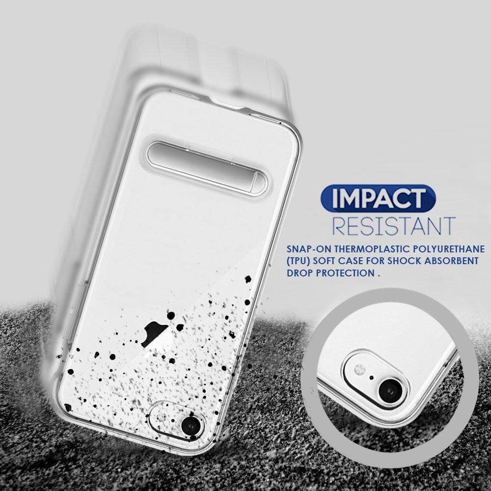 iPhone 8 Cover, REALIKE™ [Vibrance Series] Protective Slider Style Slim Cases Covers For Apple iPhone 8 Soft-Interior Scratch Protection Finish (Silver/Clear)