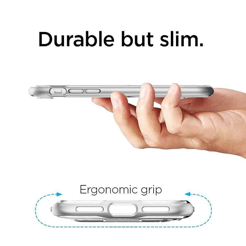 iPhone 8 Cover, REALIKE™ [Vibrance Series] Protective Slider Style Slim Cases Covers For Apple iPhone 8 Soft-Interior Scratch Protection Finish (Silver/Clear)