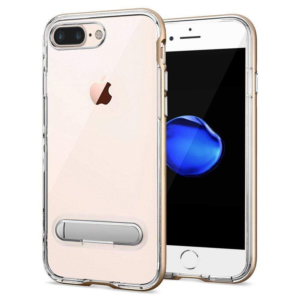 iPhone 8 Plus Cover, REALIKE™ [Vibrance Series] Protective Slider Style Slim Cases Covers For Apple iPhone 8 Plus Soft-Interior Scratch Protection Finish (Gold/Clear)