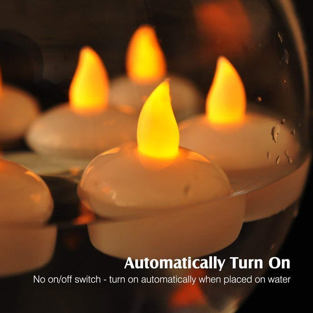 LED Floating Candles! Pack Of 12 Pieces