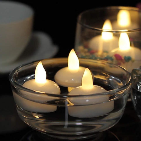 Image of LED Floating Candles! Pack Of 12 Pieces