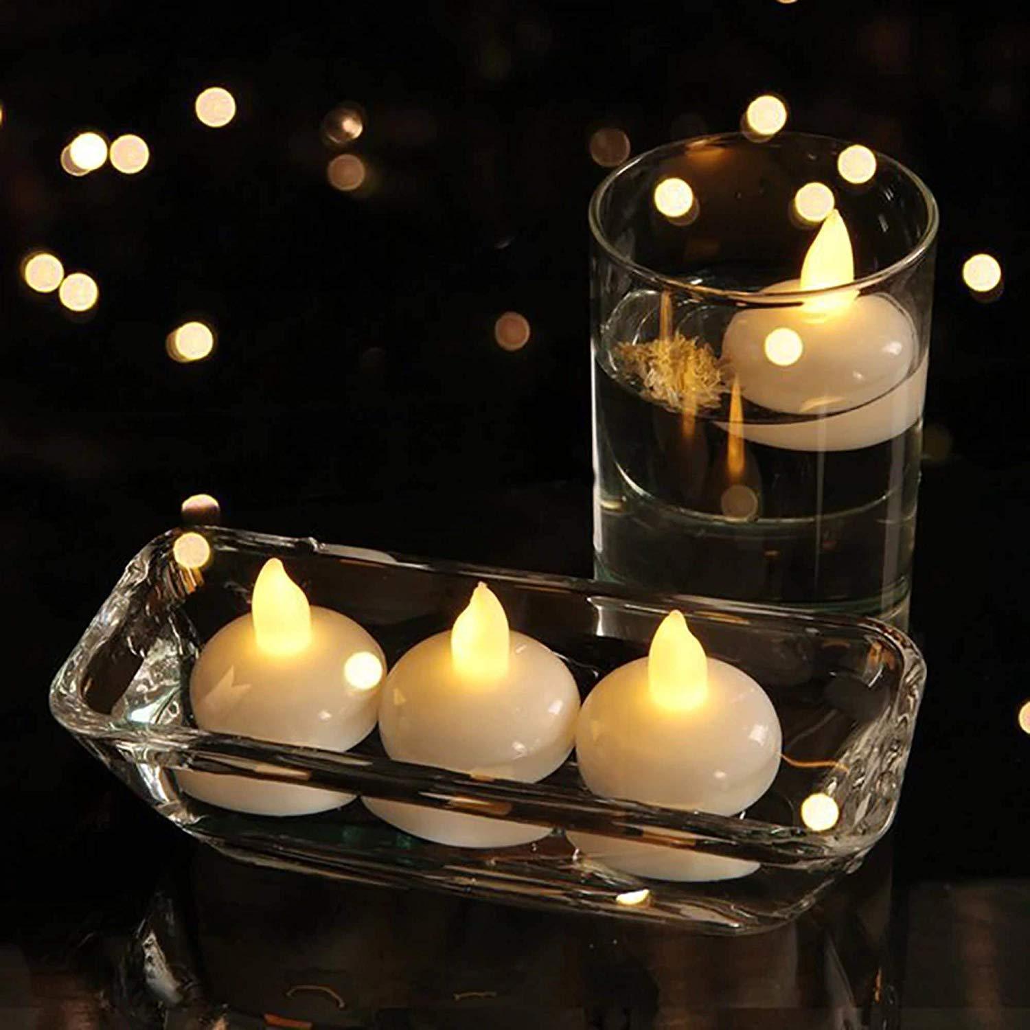 LED Floating Candles! Pack Of 12 Pieces