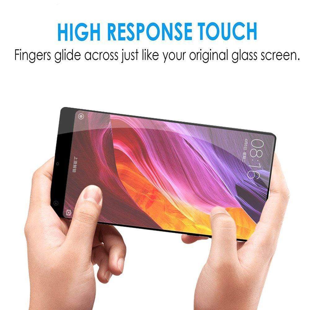 Mi Mix 2 Screen Protector, 3D Touch 9H Full Coverage HD Clear Tempered Glass for Mi Mix 2 (Black) (BLACK)