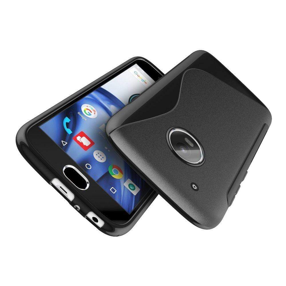 Moto G5 Back Cover Case, REALIKE&trade; Branded Imported Cover, Ultimate Protection from Drops in Slim profile, Durable, Anti Scratch, Perfect Fit, Anti Shock Technology, Flexible Tough TPU Phone Back Cover for Moto G5 [Metallic Black]