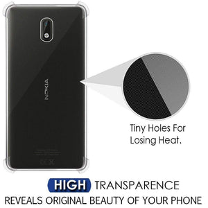 NOKIA 3 Back Cover Case, REALIKE&reg; 100% Fit {Imported} Premium Shockproof Crystal Transparent Back Case For NOKIA 3