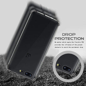 OnePlus 5 Back Cover Case, REALIKE® [Crystal Series] Transparent Protective Slider Style Slim Case Cover For OnePlus Five Soft-Interior Scratch Protection Finish