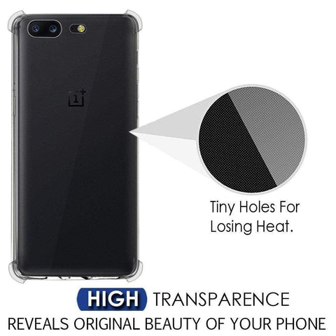 Image of OnePlus 5 Back Cover Case, REALIKE&reg; [Crystal Series] Transparent Protective Slider Style Slim Case Cover For OnePlus Five Soft-Interior Scratch Protection Finish