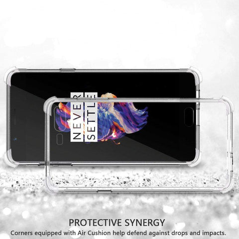 OnePlus 5 Back Cover Case, REALIKE&reg; [Crystal Series] Transparent Protective Slider Style Slim Case Cover For OnePlus Five Soft-Interior Scratch Protection Finish