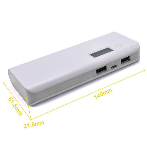 Image of REALIKE® 15000 MAh Dual USB Charging Power Bank External Battery Charger Portable Power Bank with LCD Screen Display Battery Charger