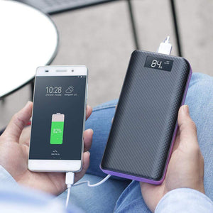 REALIKE 20000 mAh Power Bank 3 Usb Power bank Battery Pack Compatible for Huawei Xiaomi iPhone Samsung LG Sony Bluetooth Speaker etc.
