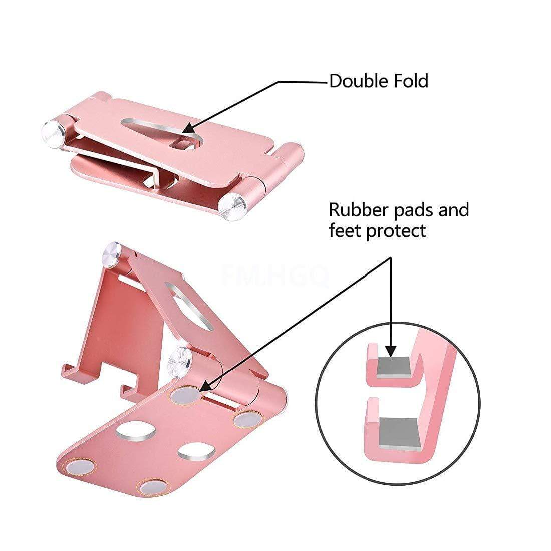 REALIKE Aluminum Mobile Phone Adjustable Foldable Holder Stand for All Tablet and Smartphones