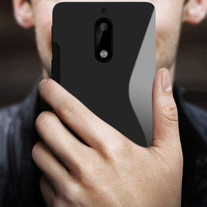 Realike Back Cover For Nokia 6 - Black