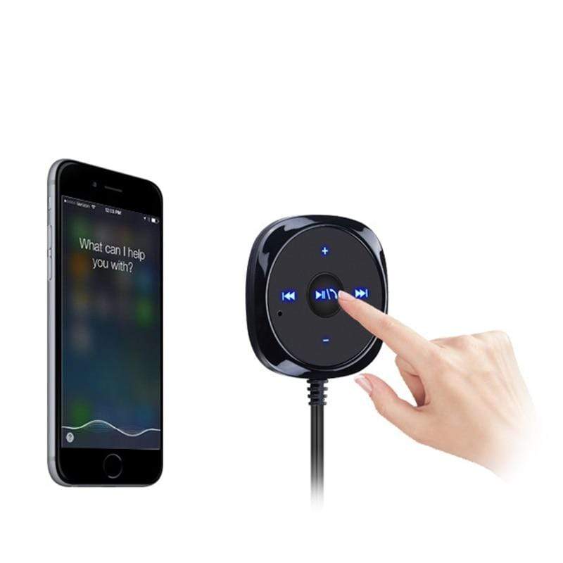 REALIKE Bluetooth Aux Wireless Car Kit Music Receiver 3.5mm Adapter Handsfree LED Car AUX Speaker with USB Car Charger