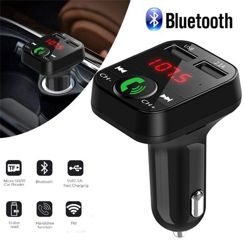 Image of REALIKE Car Kit Handsfree Wireless Bluetooth FM Transmitter LCD MP3 Player USB Charger