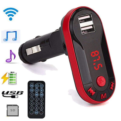Image of REALIKE Car MP3 Player Bluetooth Wireless FM Transmitter MP3 Player Handsfree Car Kit USB TF SD Remote