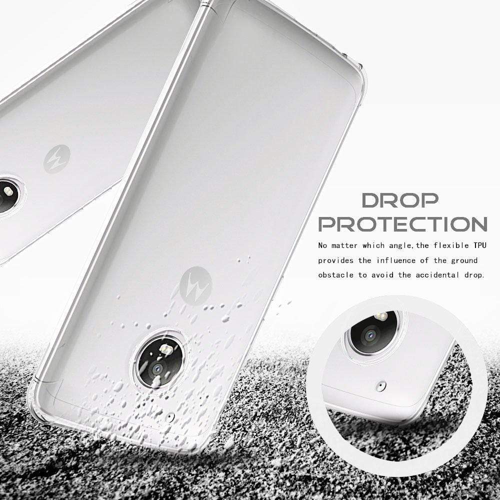 REALIKE Crystal Clear Series Flexible Silicon Tpu Case For Moto G5