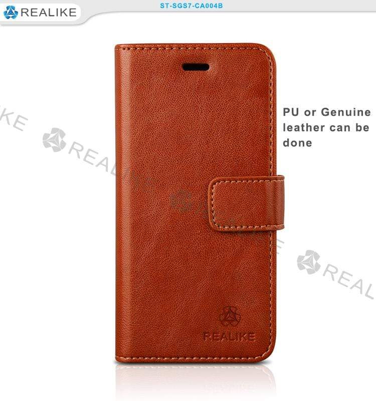 REALIKE® Exclusive Design back cover shockproof case for Samsung S8, the magnetic stand cardholder case