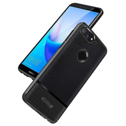 Image of REALIKE Flexible Litchi Pattern Back Cover for Moto G6-2018 for Moto G6(Black)