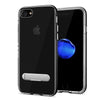 REALIKE® iPhone 7 Cover, [Vibrance Series] Protective Slider Style Slim Case with Stand for iPhone 7 (Black/Clear)