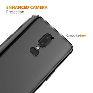 REALIKE Metal Electroplating Technology -Slim Ultra-Thin TPU Case Soft Silicone Skin Protective Back Cover for Oneplus 6