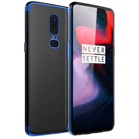 REALIKE Metal Electroplating Technology -Slim Ultra-Thin TPU Case Soft Silicone Skin Protective Back Cover for Oneplus 6