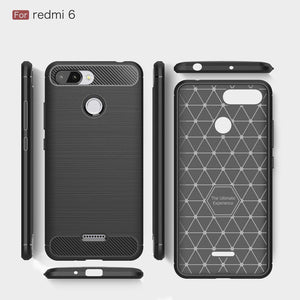 REALIKE® Mi Redmi 6/6A Back Cover, Branded Case with Ultimate Protection from Drops, Flexible Carbon Fiber Back Cover for Mi Redmi 6/6A- 2018 {Carbon Blue} (Limited Time Discounted Price)