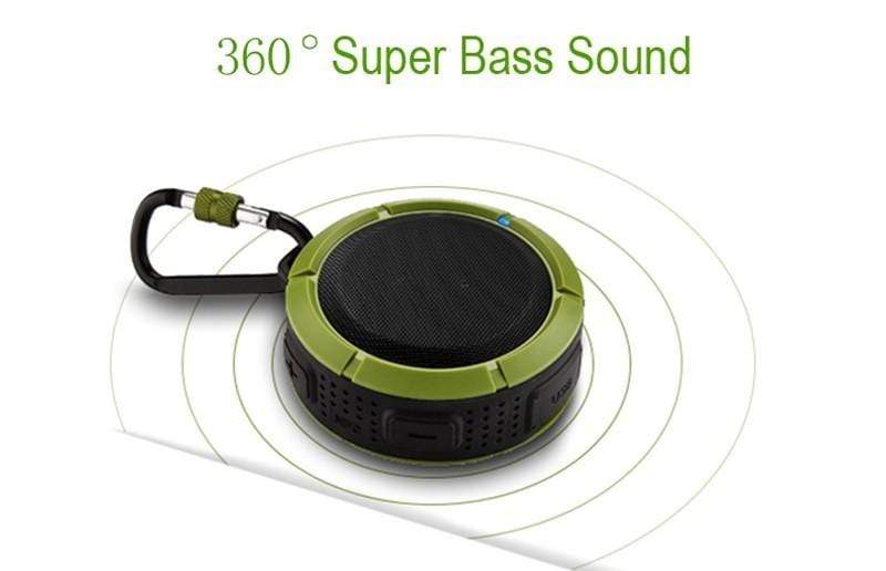 REALIKE® Mini 4.0 IP65 Waterproof subwoofer stereo radio FM outdoor wireless BT Speaker