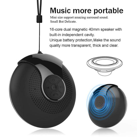 Image of REALIKE Mini Wireless Speaker Bluetooth 4.2 Stereo Portable Speakers Built-in mic Hand Free Colorful RBG Light Speaker with Bass N15