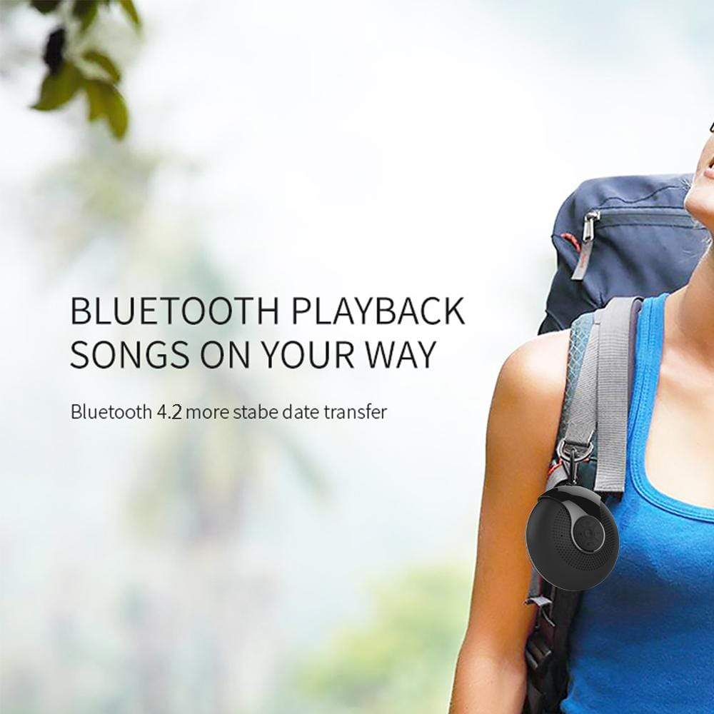 REALIKE Mini Wireless Speaker Bluetooth 4.2 Stereo Portable Speakers Built-in mic Hand Free Colorful RBG Light Speaker with Bass N15