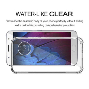 REALIKE® Moto G5S Plus Cover, Flexible Clear TPU Gel Soft Skin Silicone Protective Case For Motorola Moto G5S Plus - Clear