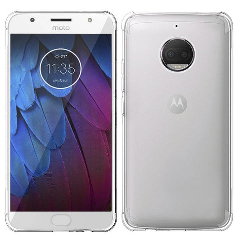 Image of REALIKE® Moto G5S Plus Cover, Flexible Clear TPU Gel Soft Skin Silicone Protective Case For Motorola Moto G5S Plus - Clear