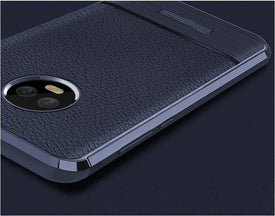 REALIKE® Moto G6 Plus Cover,Litchi Pattern Design Lightweight Shockproof Case for Moto G6 Plus (Litchi Blue) (Limited Time Discounted Price)