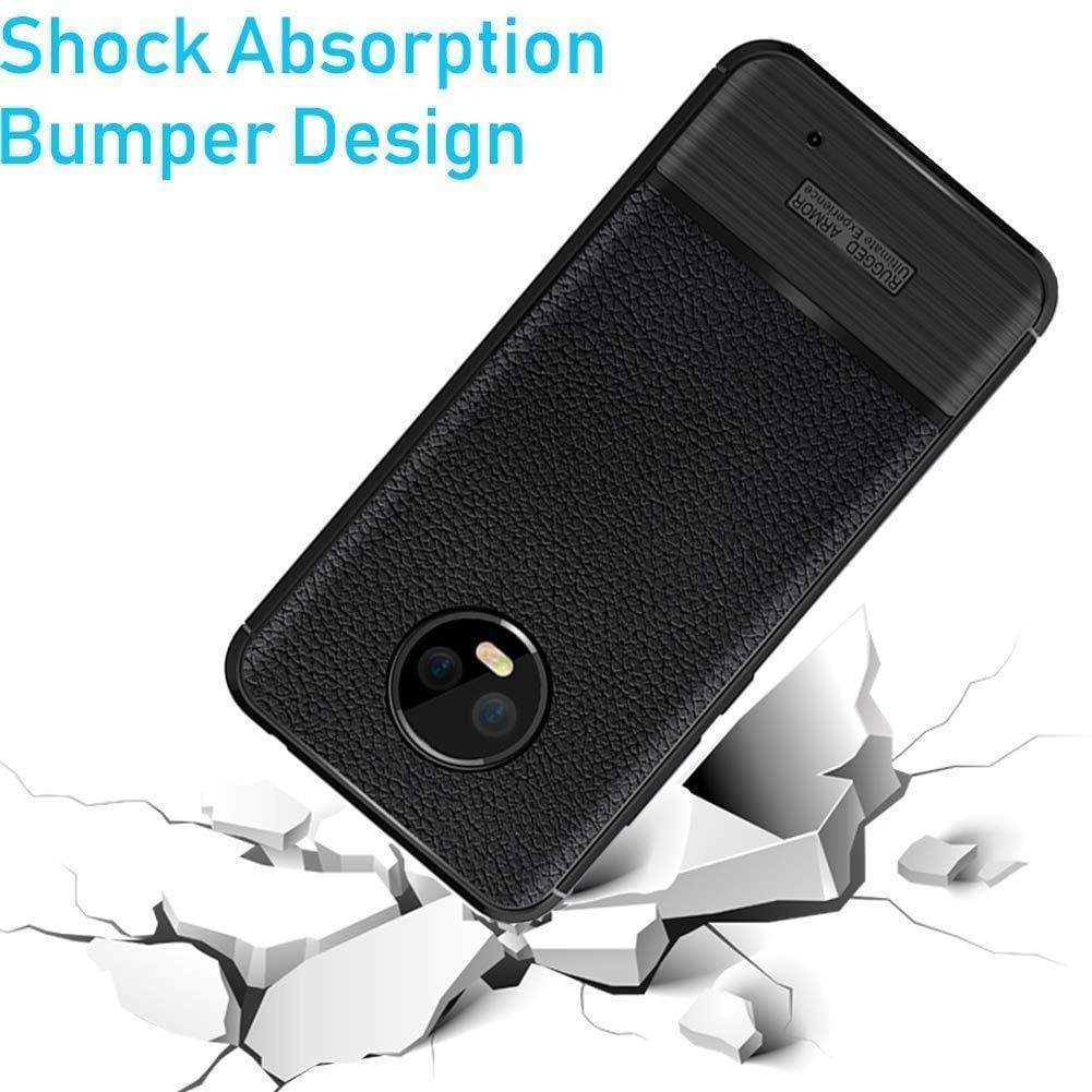 REALIKE® Moto G6 Plus Cover,Litchi Pattern Design Lightweight Shockproof Case for Moto G6 Plus (Litchi Blue) (Limited Time Discounted Price)