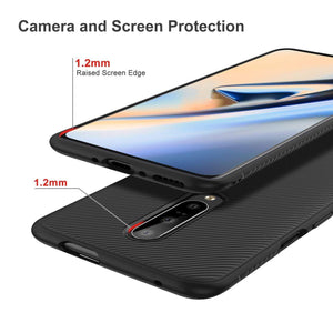 REALIKE OnePlus 7 Pro Back Cover, Beetle Series Shockproof Line Texture Case for Oneplus 7 Pro