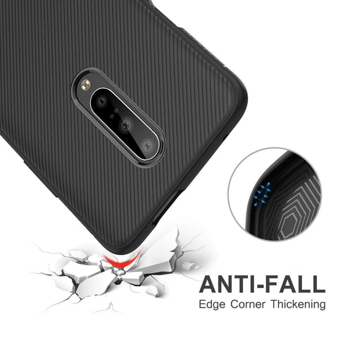 Image of REALIKE OnePlus 7 Pro Back Cover, Beetle Series Shockproof Line Texture Case for Oneplus 7 Pro