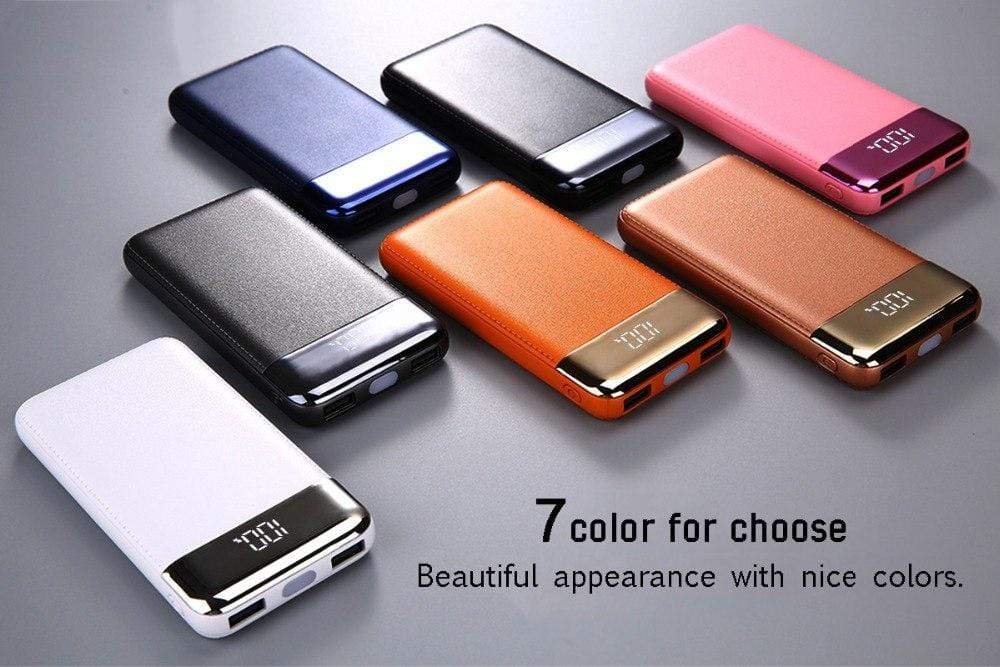 REALIKE® power supply 20000 mAh protable powerbank external Battery bank LED travel fast USB charger