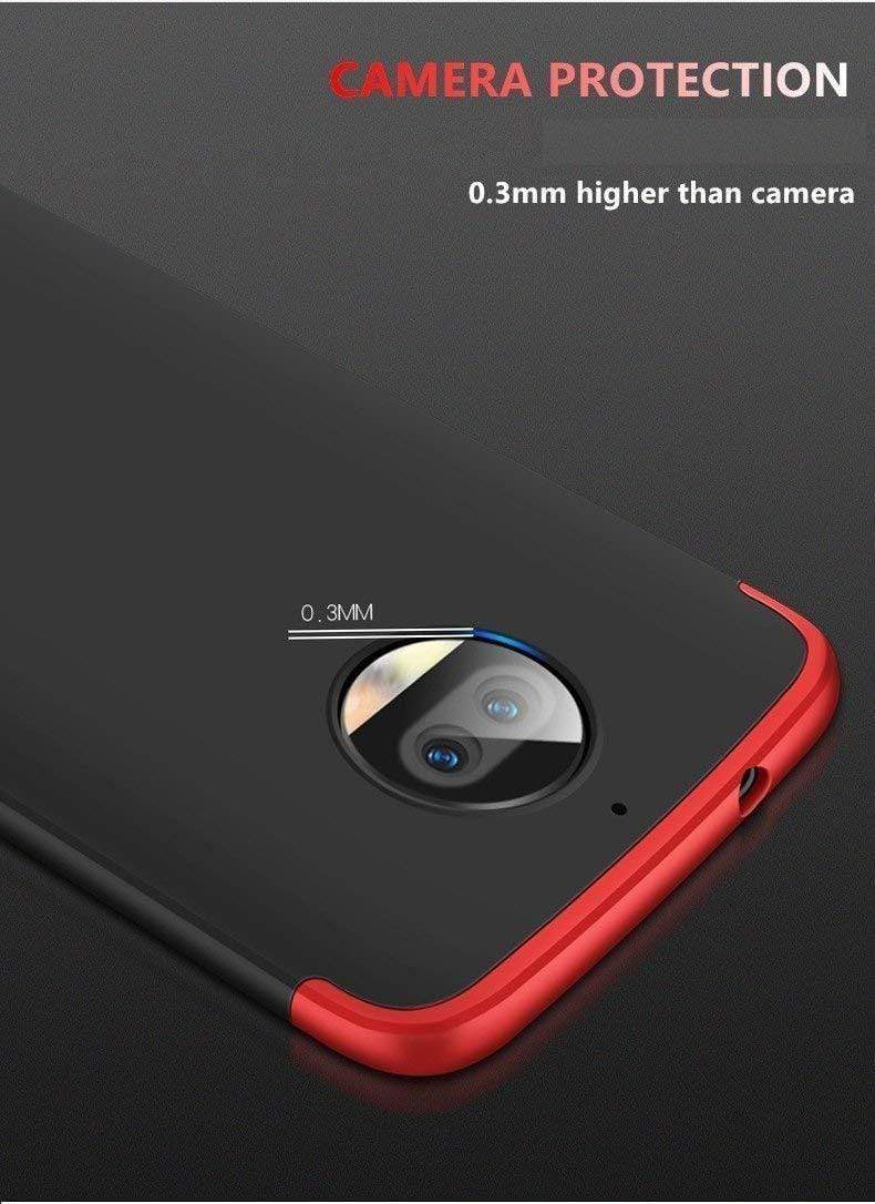 REALIKE® Premium Back Case for Moto G6 – 3 in 1 Double Dip Case [ Anti Slip ] Super Slim [Hard] Hybrid PC All Angle Protection Lightweight Back Case Cover for Motorola Moto G6