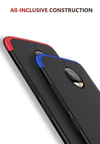 Image of REALIKE® Premium Back Case for Moto G6 – 3 in 1 Double Dip Case [ Anti Slip ] Super Slim [Hard] Hybrid PC All Angle Protection Lightweight Back Case Cover for Motorola Moto G6