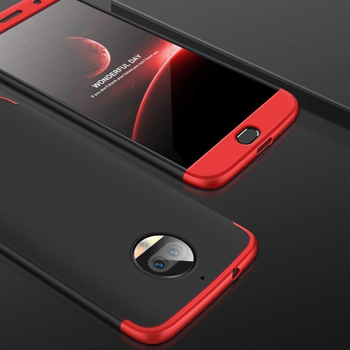 REALIKE® Premium Back Case for Moto G6 – 3 in 1 Double Dip Case [ Anti Slip ] Super Slim [Hard] Hybrid PC All Angle Protection Lightweight Back Case Cover for Motorola Moto G6