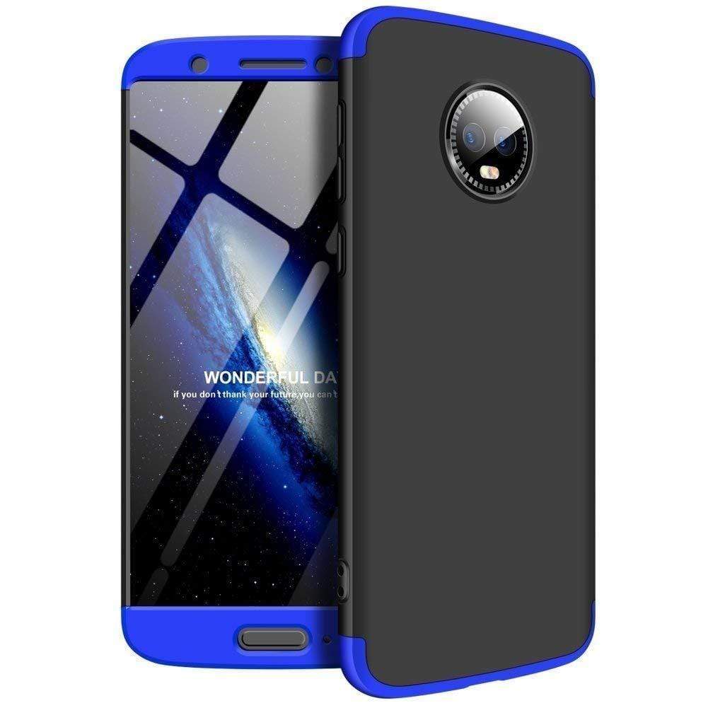 REALIKE® Premium Back Case for Moto G6 – 3 in 1 Double Dip Case [ Anti Slip ] Super Slim [Hard] Hybrid PC All Angle Protection Lightweight Back Case Cover for Motorola Moto G6