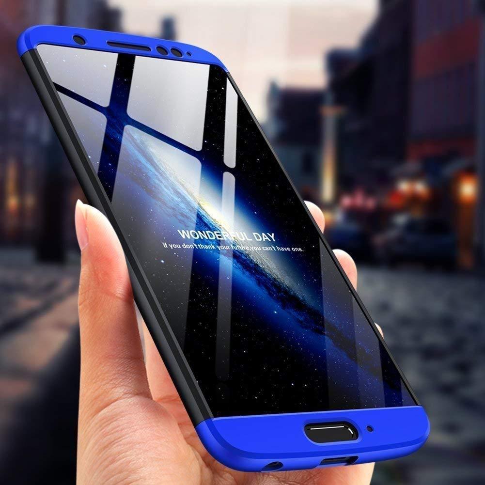 REALIKE® Premium Back Case for Moto G6 – 3 in 1 Double Dip Case [ Anti Slip ] Super Slim [Hard] Hybrid PC All Angle Protection Lightweight Back Case Cover for Motorola Moto G6