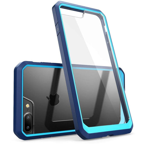 Image of Realike Premium Style Shockproof Back Case For iPhone 7 Plus (Glacier Series - Blue)