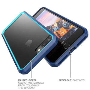 Realike Premium Style Shockproof Back Case For iPhone 7 Plus (Glacier Series - Blue)