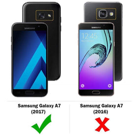 Realike Premium Style Shockproof Transparent Back Case For Samsung Galaxy A7 (2017)